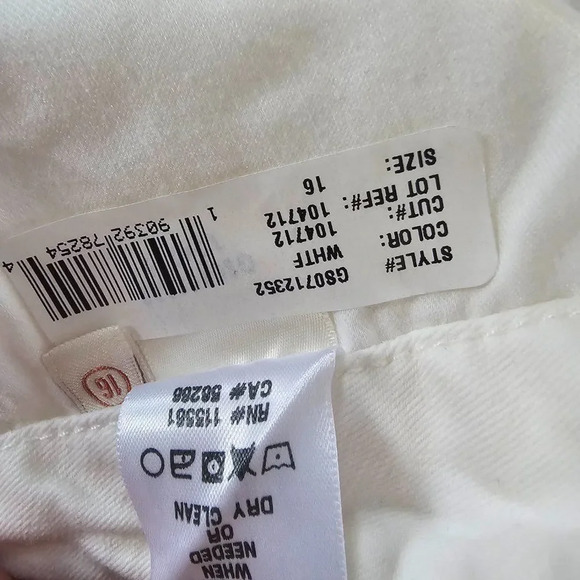 Jen7 by 7 For All Mankind Women's White High-Rise Slim-Fit Bootcut Jeans Size 16 - Picture 13 of 15